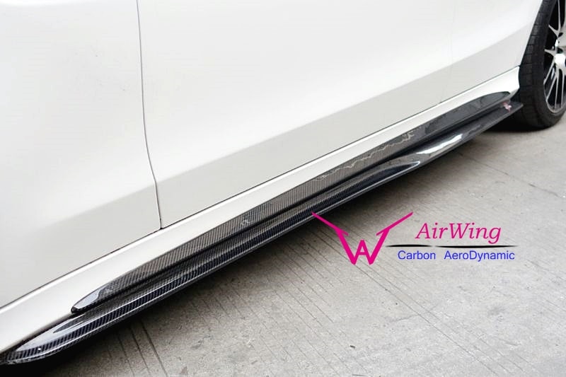 W205 C63 - PSM style Carbon Side Skirt Splitter 02